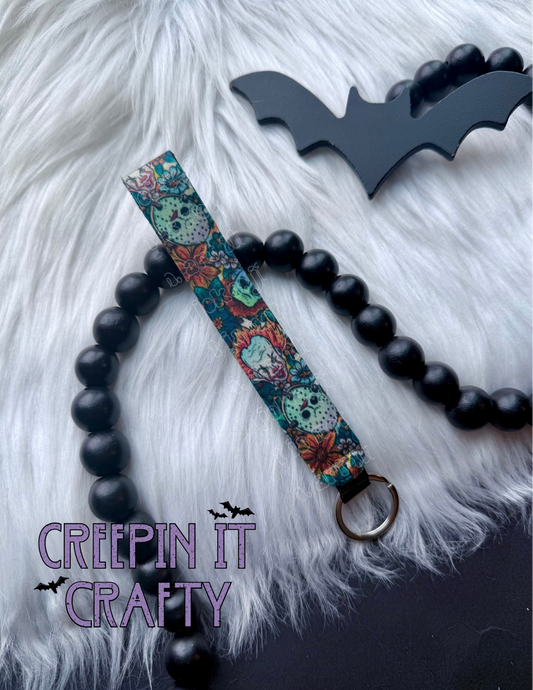 Floral Horror Wristlet