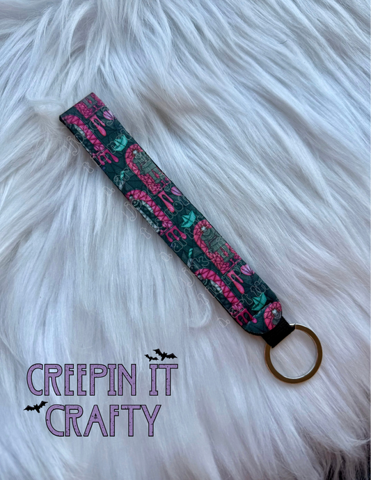 Clown glass wristlet